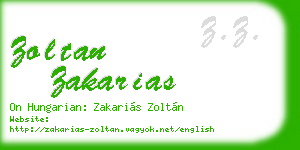 zoltan zakarias business card